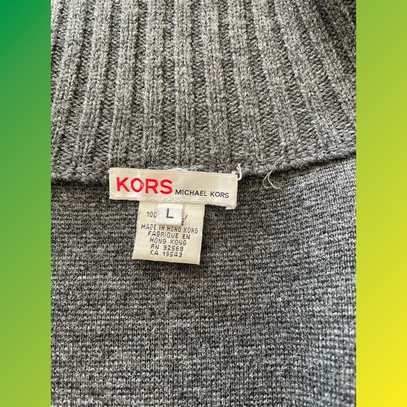 Vintage circa 2000, Kors by Michael Kors 100% wool heavy sweater Jacket - Picture 5 of 6